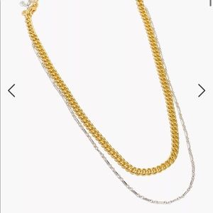 Madewell Mixed Metal Chain Necklace Set